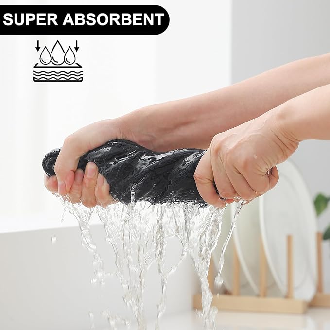 Homaxy Kitchen Towels and Dishcloths Set, 12 x 12 and 13 x 28 Inches, Super - Image 5