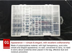 Fielect AAA/AA/C/D Battery Storage Case Holder Organizer Box Transparent - Image 6