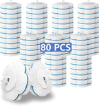 80 PCS Toilet Wand Cleaner Refills，Toilet Bowl Brush Refills Disposable Toilet by Ucaimao