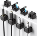 8 Pack Cord Organizer Holder, Costop Strong Adhesive Desk Cable Management by Costop