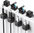8 Pack Cord Organizer Holder, Costop Strong Adhesive Desk Cable Management by Costop