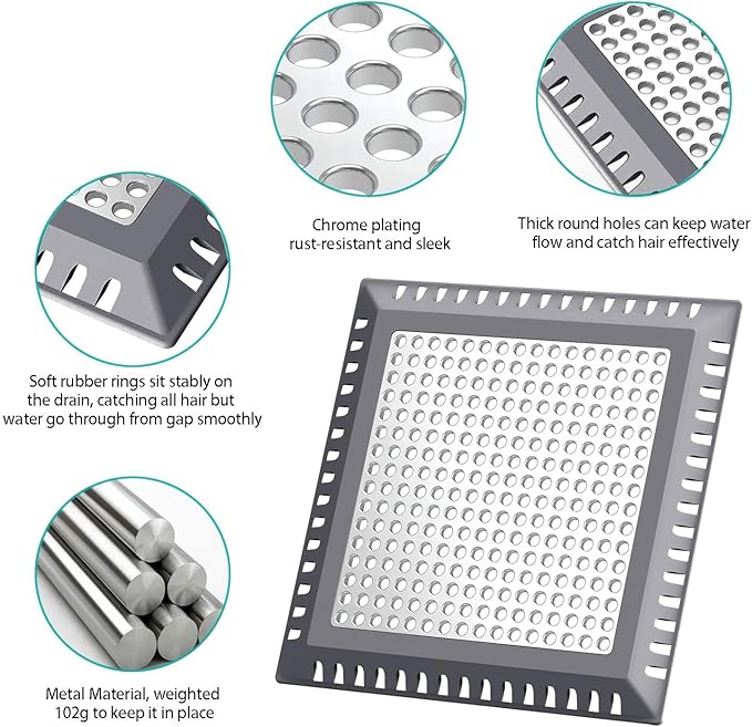 Shower Drain Hair Catcher/Drain Strainer/Shower Drain Cover - Image 3
