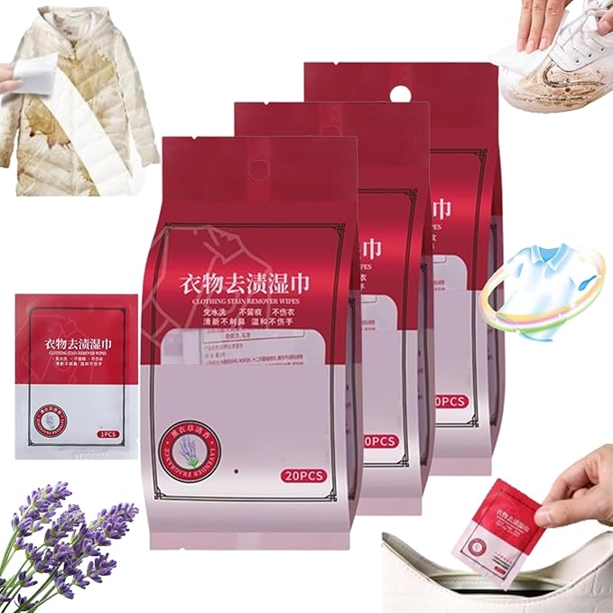 Stain Removal Wet Wipes, Clothes Stain Removal Wipes, Clothing Stain Removal by RJDJ