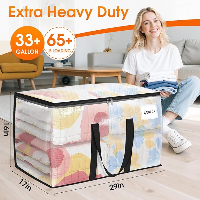 Fab totes Moving Bags Extra Heavy Duty Oversized Storage Bags - Image 2