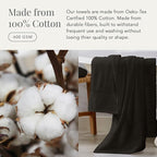 NY Loft 100% Cotton Towel Set 6 Piece | Super Soft & Absorbent Quick-Dry 2 Bath - Image 4