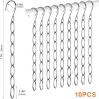 NiHome Clothing Chain Hanger 10-Pack, Metal Closet Organizer Space Saving - Image 7
