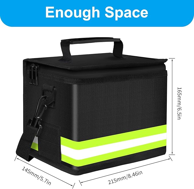 Upgraded Lipo Battery Fireproof Explosionproof Safe Bag, 4 Layers of Heat - Image 6