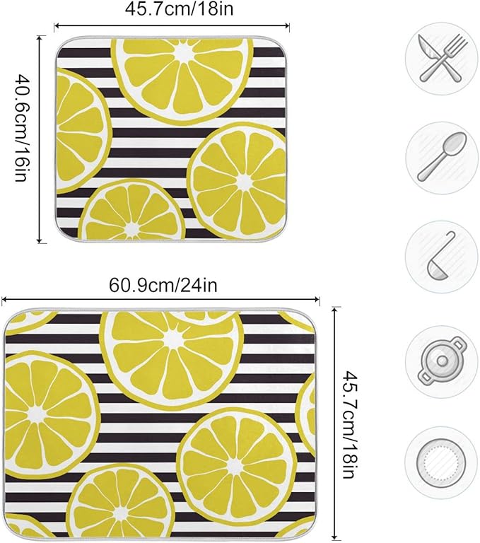Absorbent Dish Drying Mat for Kitchen Counter - Image 3