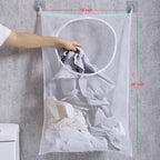 ZIIYAN 2 Pack Door Hanging Laundry Hamper Bag, Mesh Laundry Bag, Large Dirty - Image 2