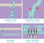 Wonder Hanger Max 10-Pack Space Saving Hangers, Reinforced Hooks Swivels 360° - Image 3