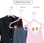 MIZGI Slim Rose Gold Glitter Pants & Skirt Hangers - Image 2