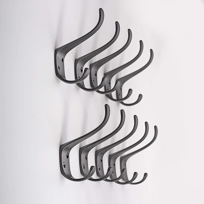 Ambipolar 10-Pack Elegant Coat Hooks Wall Mounted, Decorative Heavy Duty Double - Image 7