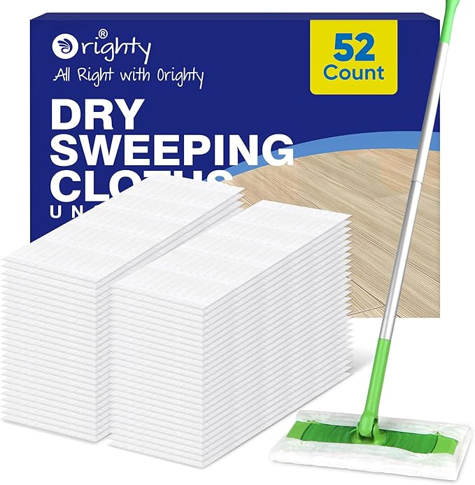 Orighty Dry Sweeping Cloths, Mop Pads Refills Compatible by AllRightinOrighty
