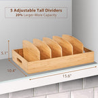 Umilife Large Food Container Lids Organizer - Image 2