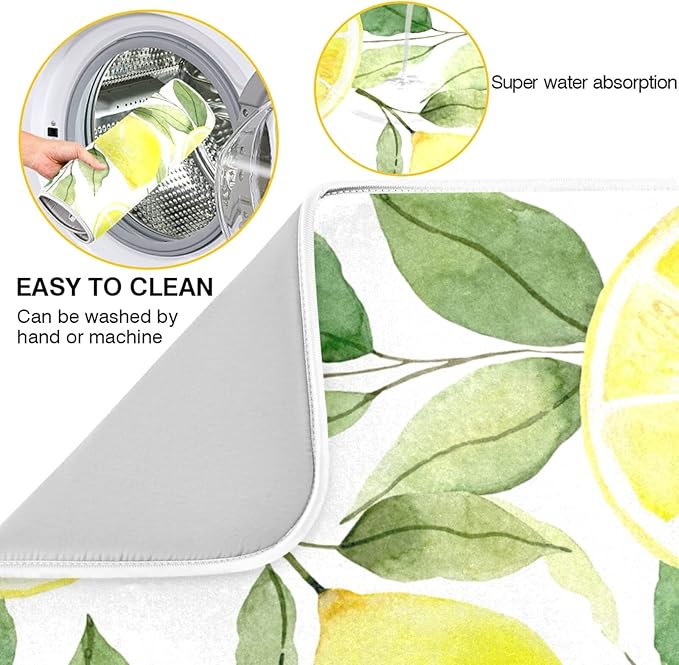 Absorbent Dish Drying Mat for Kitchen Counter - Image 2