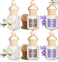 Car Air Freshener 6 Pack, Vanilla Cream, Mahogany & Lavender 3 Natural Scent by Unknown