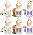 Car Air Freshener 6 Pack, Vanilla Cream, Mahogany & Lavender 3 Natural Scent by Unknown