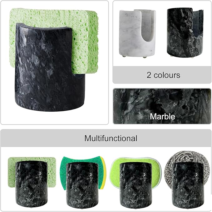 Marble Sponge Holder Sink Sponge Caddy - Image 8