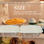 100 Pack 1 lb Disposable Aluminum Foil Pans Meal Prep Take Out Food Containers - Image 5
