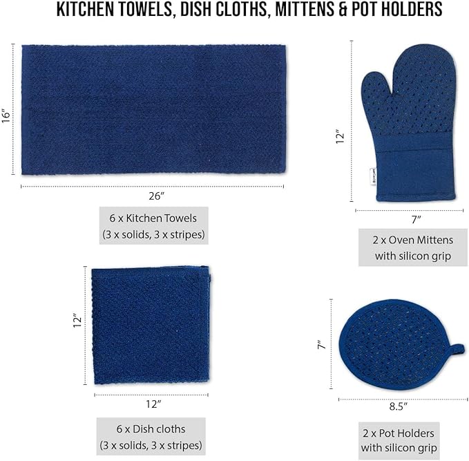 Lane Linen Tea Towels for Kitchen - Image 2