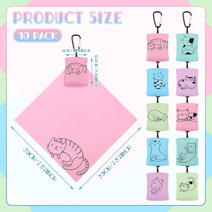 10 Pcs Microfiber Cleaning Cloth - Image 2