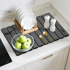 Large Stone Dish Drying Mat for Kitchen Counter, Water Absorbing Diatomaceous - Image 8