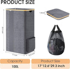 Laundry Basket Clothes Hamper - Image 2