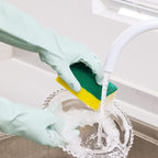 COOLJOB Small Reusable Rubber Dishwashing Cleaning Gloves - Image 4