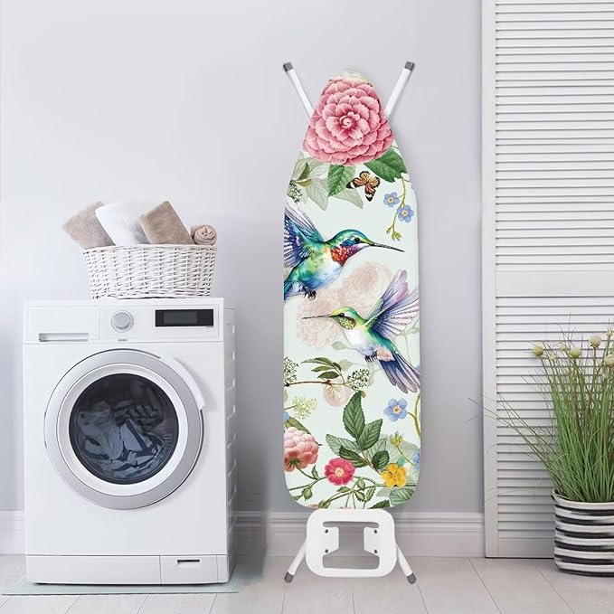Hummingbird Floral Ironing Board Pad Ironing Board Cover 15" x 54" Scorch - Image 4