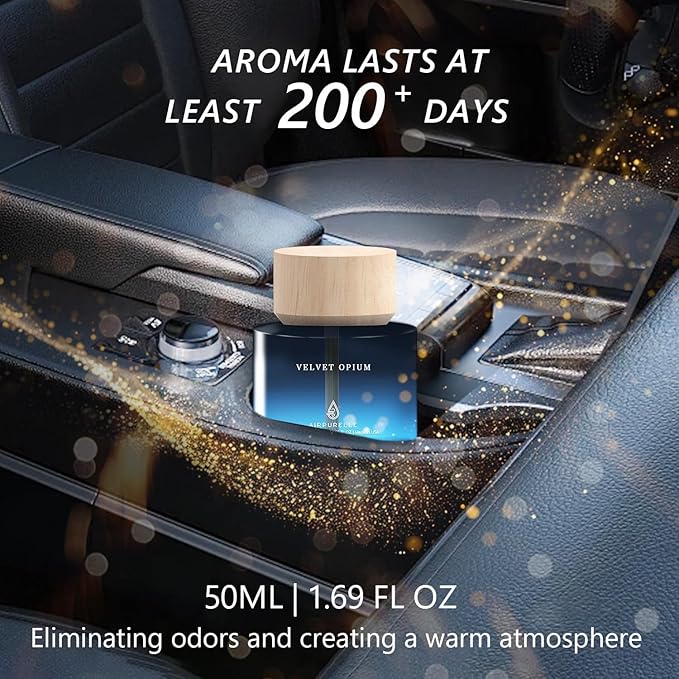 Car Air Freshener 50ML Car Air Fresheners Diffuser, Amber Vanilla Fragrance Oil - Image 3