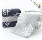 Pidada Hand Towels Set of 4 Hydrangea Floral Pattern 100% Cotton Absorbent Soft - Image 2
