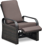 ATR ART TO REAL Outdoor Recliner, Outdoor Wicker Recliner Chair with 5.5'' Thickness Cushions, Automatic Adjustable Rattan Patio Chaise Lounge Chairs, Aluminum Frame, Anti-UV and Rustless - Image 9