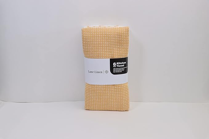 LANE LINEN Kitchen Towels Set of 6-100% Cotton, Quick-Drying 18” x 28” Dish & - Image 8