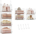 X-cosrack 4 Tier Closet Hanging Organizer, Foldable Closet Shelving by X-cosrack