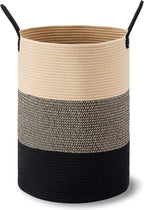 VIPOSCO Large Laundry Hamper, Tall Woven Rope Storage Basket - Image 9