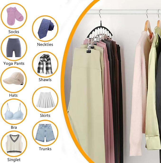 Legging Hangers for Closet Organizer, Hat Hangers for Closet 2 Pack - Image 4