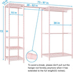 Ulif E10 Clothes Rack（With Stretchable Hanger Rod）Freestanding Clothing Racks - Image 2
