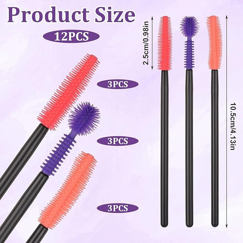 12 Pcs Silicone Nook and Cranny Brush Crevice Cleaning Brushes 3 Styles Sewing - Image 2