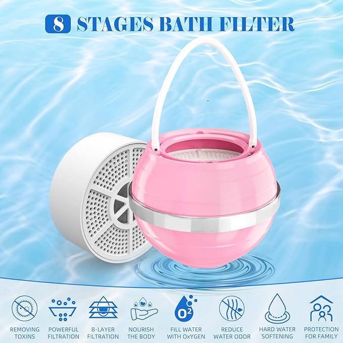 Bath Filter for Tub, 8 Stages Bathtub Water Filter Removes Hundreds of - Image 3