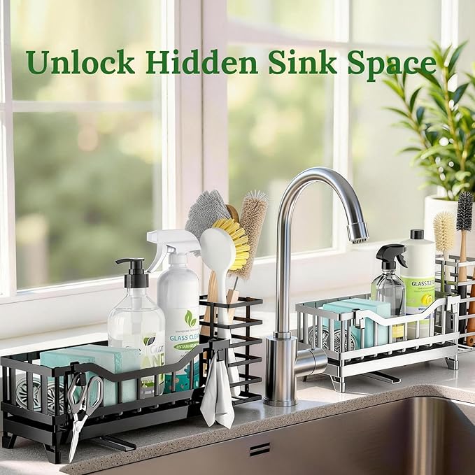 Sponge Holder for Kitchen Sink, Kitchen Sink Caddy - Image 7
