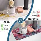 Christmas Welcome Winter Sink Faucet Absorbing Mat Cardinal Bird Super - Image 6