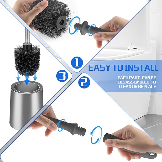 Toilet Brush and Holder 2 Pack - Image 7