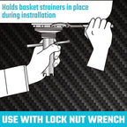 DURATECH Long Reach Basket Strainer Wrench, Universal Sink Strainer Wrench - Image 2