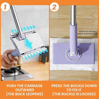 Snap Grip Mini Mop, Convenient Cloth Changing Mini Mop, Retractable Gap Dust - Image 2