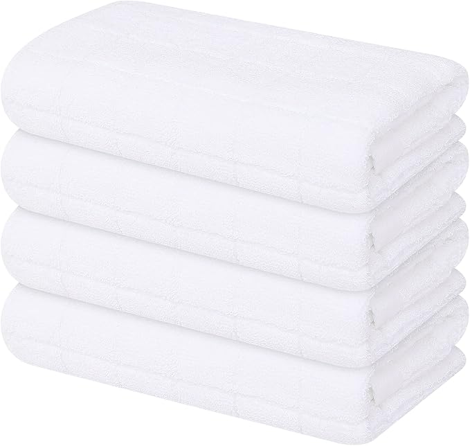 Mordimy 100% Cotton Terry Cloth Kitchen Towels, Super Soft and Absorbent Dish by Mordimy