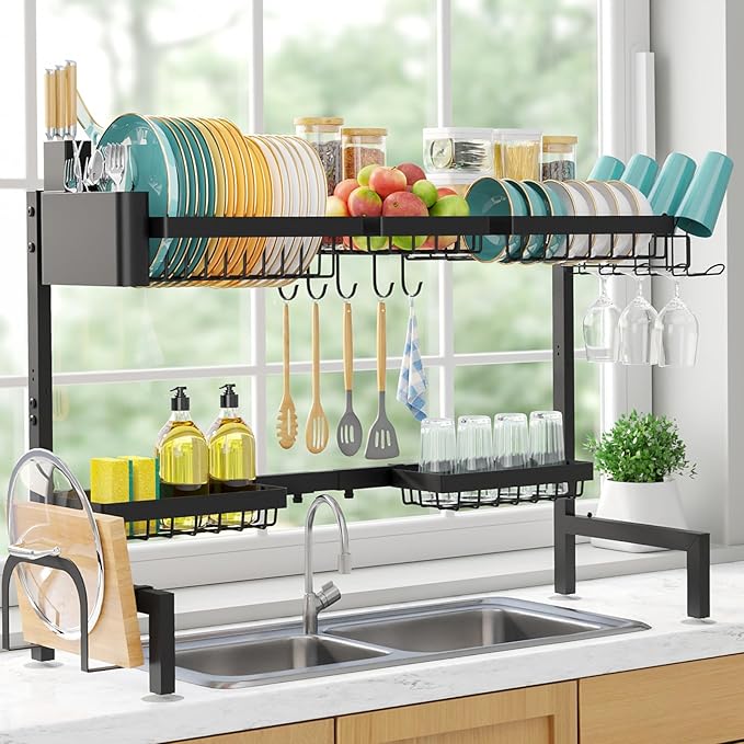 Over The Sink Dish Drying Rack by Sakugi