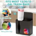 2 in 1 Grocery Bag Holder & Trash Bag Holder Dispenser, Kitchen Grocery Storage - Image 4
