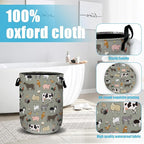 Funny Farm Animal Laundry Basket, Laundry Hamper Collapsible Oxford Cloth - Image 4