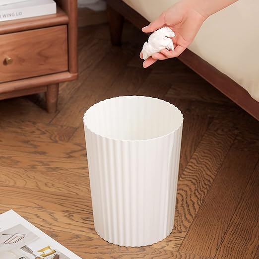 JiatuA Small Trash Can Plastic Wastebasket Round Garbage Container Bin - Image 3