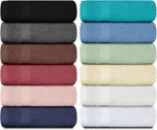 White Classic Luxury Cotton Washcloths 13x13 Inch - Image 8